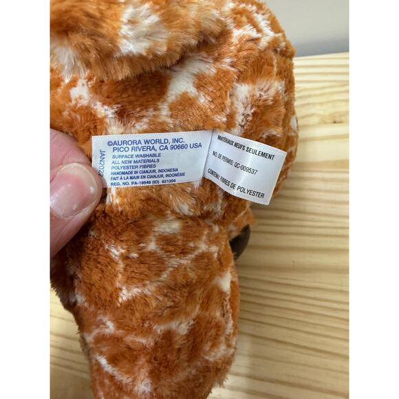 Aurora‎ San Diego Zoo Alliance Plush Giraffe 12in - Picture 6 of 7